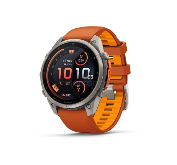 Garmin Fenix 9 Pro, 47 мм, inReach, титан, оранжевый - Спортивные часы