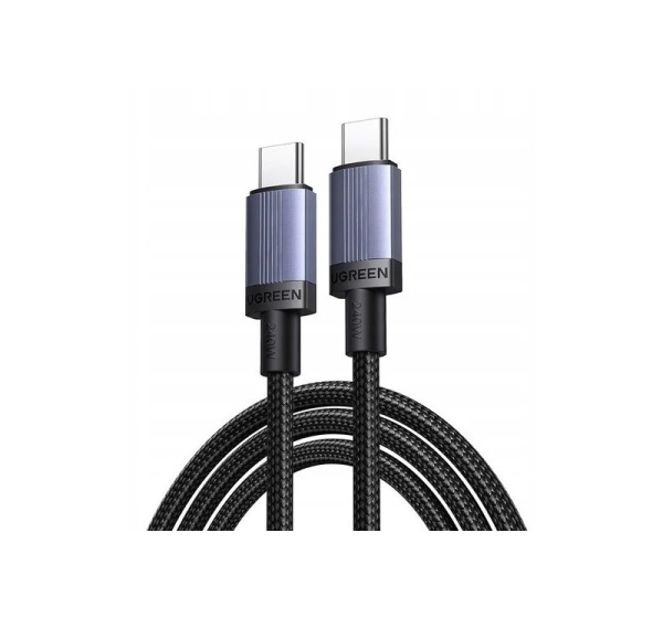 Ugreen   USB-C to USB-C charging cable *USB 2.0 240W, aluminum shell braided, 2m Gray