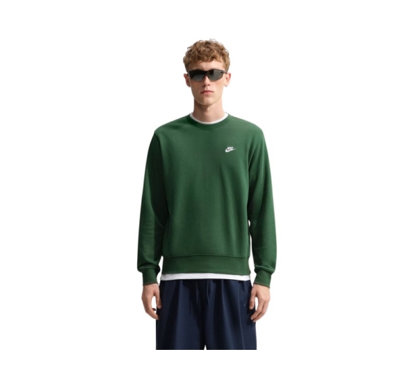 Bluza męska Nike Club FT zielona FN3888 323 S