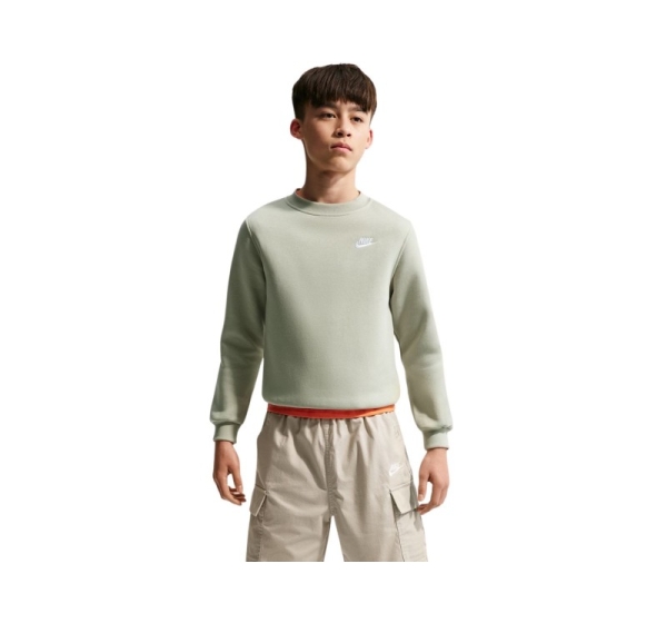 Bluza dla dzieci Nike Sportswear Club Fleece jasnozielona FD3006 304 M