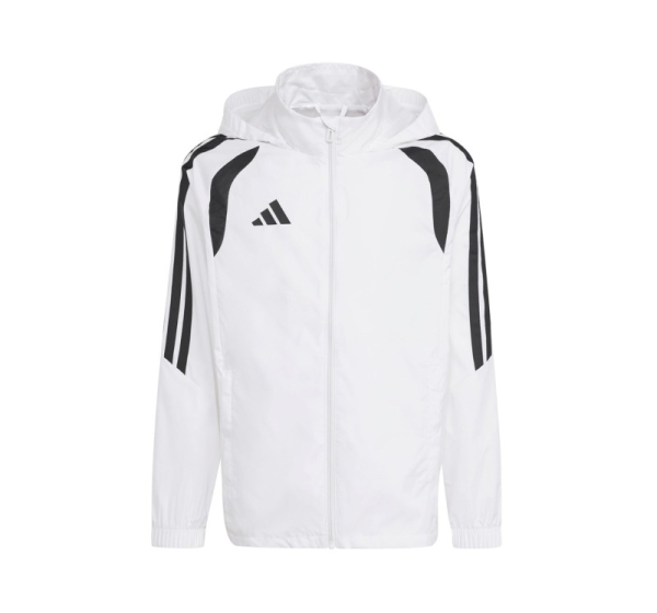 Kurtka dla dzieci adidas Tiro 26 League Windbreaker biała JY9722 140cm