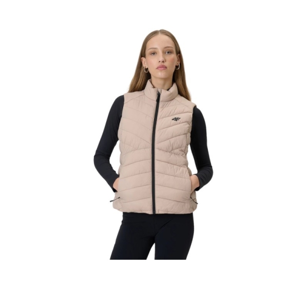 Kamizelka damska 4F F347 beżowa 4FWSS26TVJAF347 83S XL