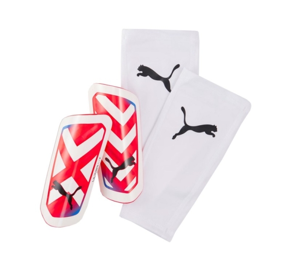 Puma Ultra Flex Sleeve Football Pads White-Red 030871 05 L