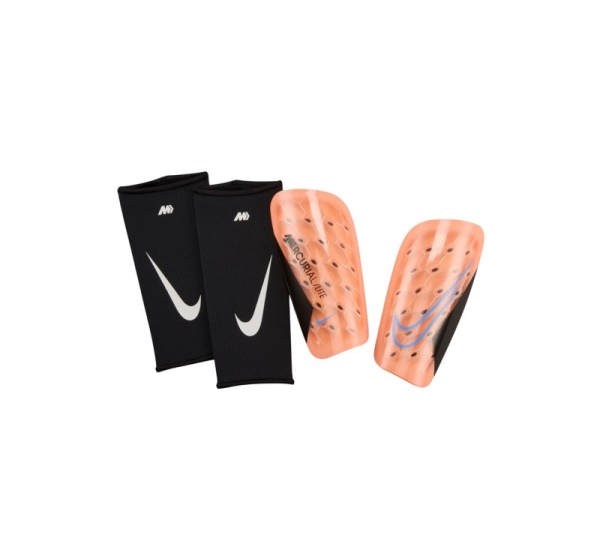 Ochraniacze piłkarskie Nike Mercurial Lite pomarańczowe DN3611 852 S