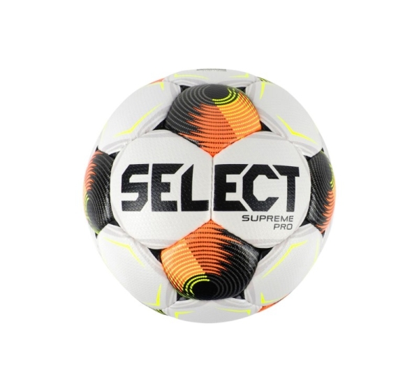 Piłka nożna Select Supreme Pro FIFA Basic biało-czarno-pomarańczowa 1001356/111148 5