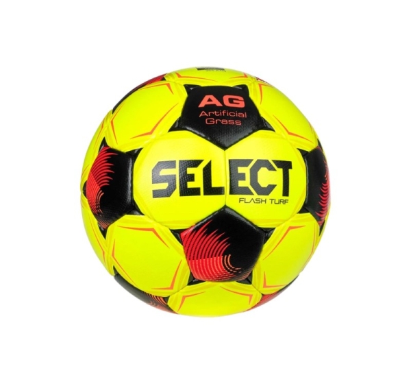 Piłka nożna Select FB Flash Turf v26 Fifa Basic 365.A1N żółto-czerwona 110056 4