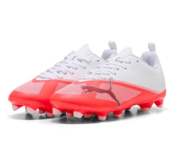 PUMA Ultra 7 Play FG/AG Jr Football Unisex Red, White