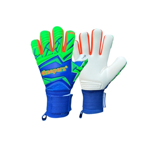 Rękawice bramkarskie 4Keepers Force V5.25 Twist HNC niebiesko-zielone 8,5