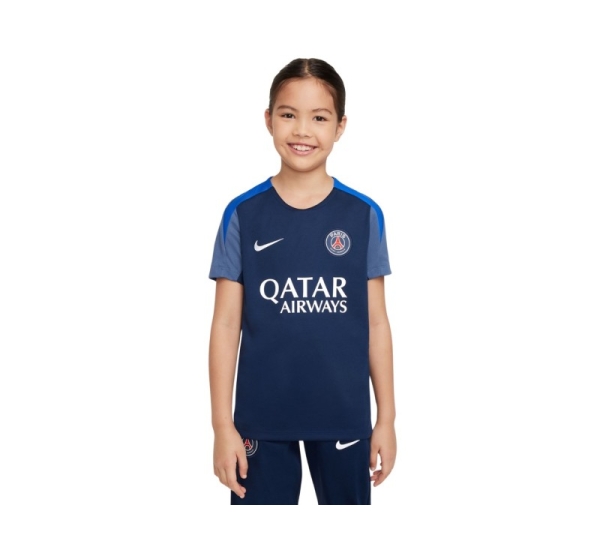Koszulka dla dzieci Nike Paris Saint Germain Strike granatowa HJ7836 411 M