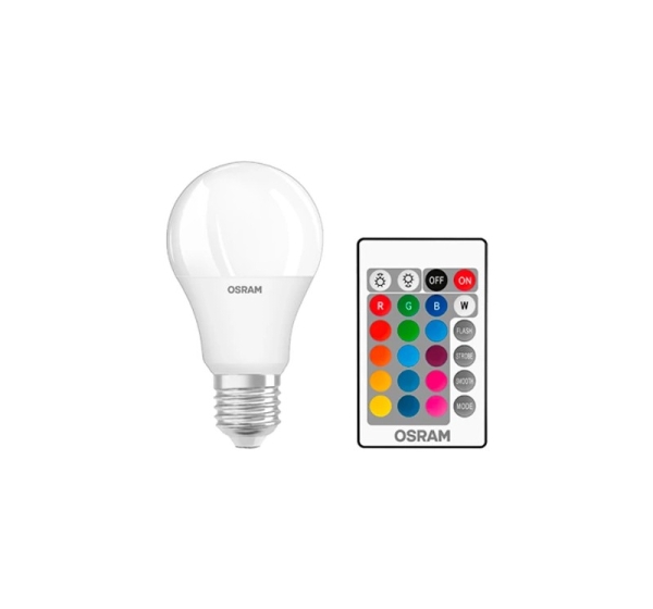 LED Star+ Classic A RGBW FR 60 dimmable 9W/827 E27 bulb with Remote Control | 9 W | RGBW