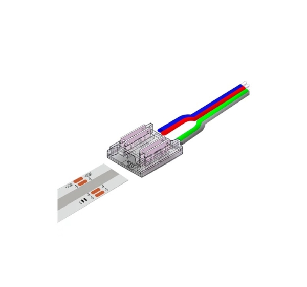 10 mm COB RGB (daudzkrāsainas) LED lentes savienojuma vads