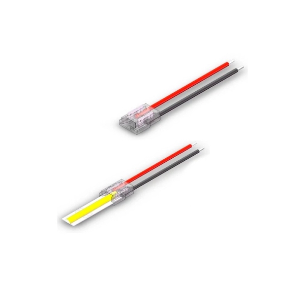 8mm COB vienkrāsainas LED lentes savienojuma vads
