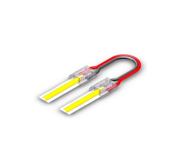 Divpusējs 8 mm COB vienkrāsainas LED lentes savienojuma vads