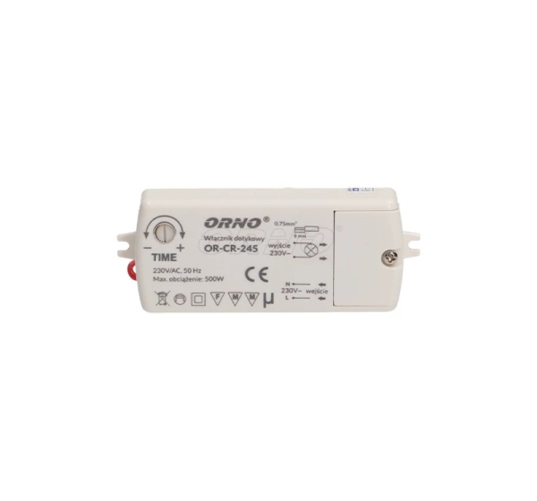 Skārienjūtīgs slēdzis - sensors, max 500W, IP20