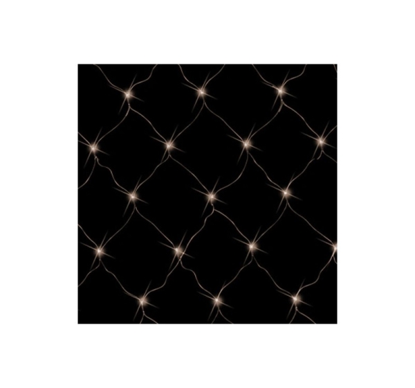 Ziemassvētku virtene - tīkls 58W, silti balts, 1.5x1.5m, IP44, 96LEDs