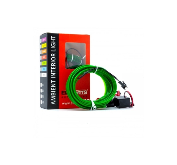 Auto salona apgaismojuma LED lente, 5m, zaļa, 12V, EPAL5M