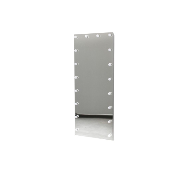 Spogulis ar LED lampiņām 180 x 80 cm, 3000K - silti balts, 18xE14