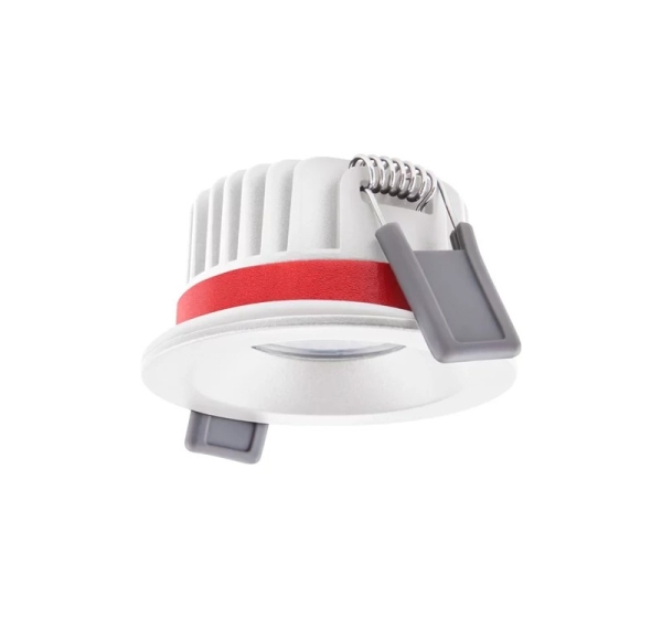 LED Ugunsizturīgs iebūvējams gaismeklis 8W, 3000K, IP65, IK05
