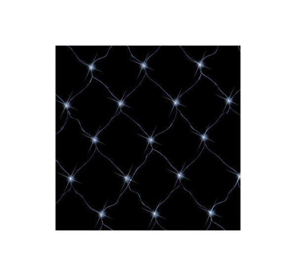 Ziemassvētku virtene - tīkls 58W, balts, 1.5x1.5m, IP44, 96LEDs