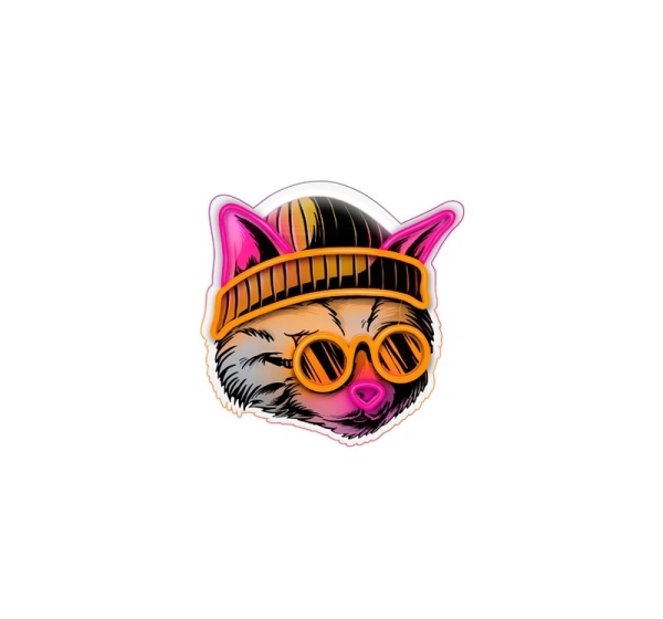LED Neona gaismas izkārtne - ART CAT DREAMER