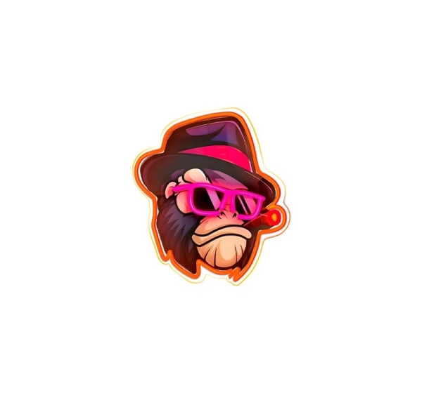 LED Neona gaismas izkārtne - ART GANGSTA MONKEY