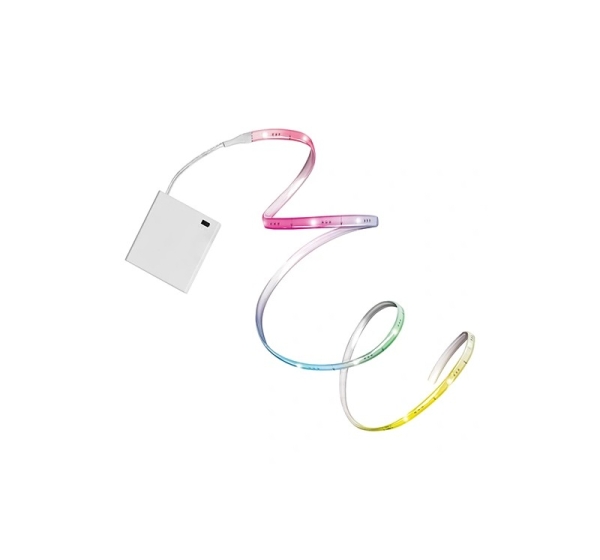 LED lente ar baterijām un pulti, 5m, 5W, RGB, IP20