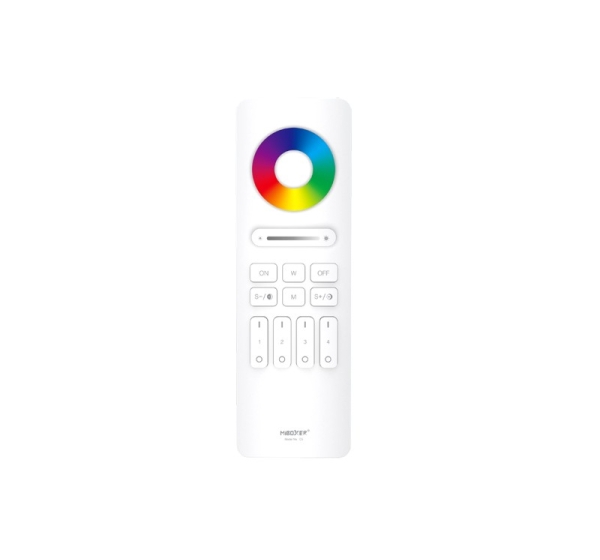 Tālvadības pults LED lentes vadībai un 4-zonu kontrolei, RGB+CCT, 30m, 3V (2 x AAA)