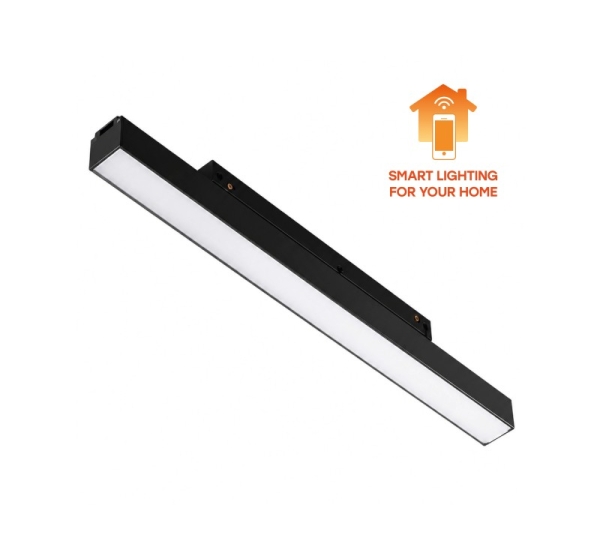 Viedais LED Magnētiskais lineārais sliežu gaismeklis 12W, 3CCT, 300 mm, 48V