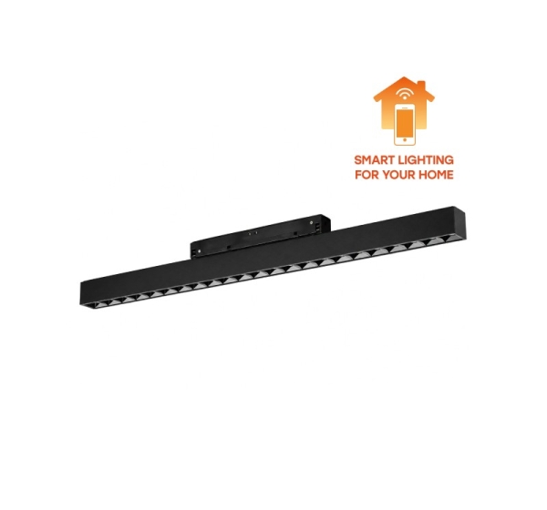 Viedais LED Magnētiskais sliežu gaismeklis GRILLE LIGHT 24W, 3CCT, 437.5 mm, 48V