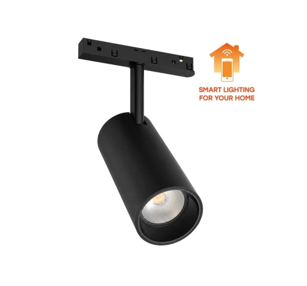 Viedais LED Magnētiskais sliežu gaismeklis TRACK SPOTLIGHT 30W, 3CCT, 48V