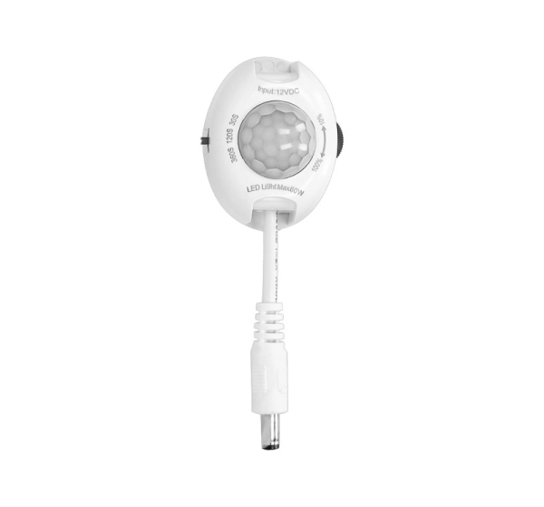 Kustības sensors LED lentei 120°, 12V, max 60W, aptumšošanas funkcija