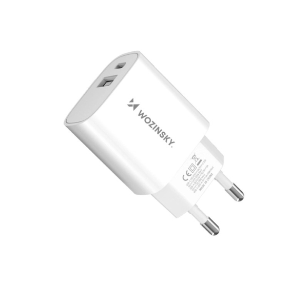 Wozinsky   Wozinsky WGWCW USB-A USB-C 20W Wall Charger - White