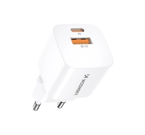 Wozinsky Wozinsky CMWCW 20W USB-C / USB-A Wall Charger - White