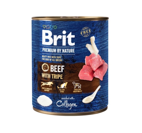 BRIT Premium by Nature Beef with Tripe - Wet dog food - 800 g