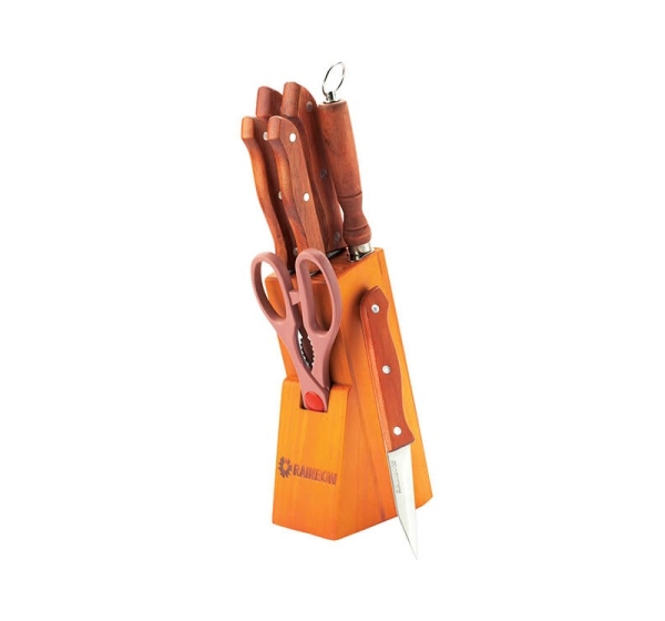 MAESTRO MR 1403 Knife set with wooden stand 8pcs
