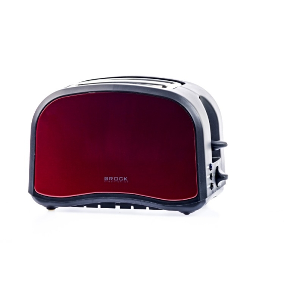 Lielais XL tosteris BROCK BT 1002 RD, 800W sarkans
