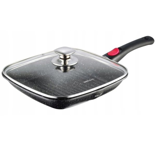 Pan with marble coating, black, 28x28x4.5cm Kinghoff KH 1511