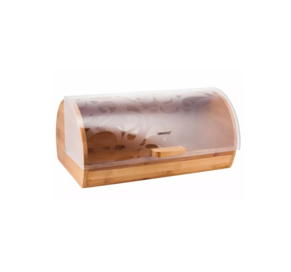 Bamboo-acrylic bread box, 36x21x17 cm, Kinghoff KH 3615