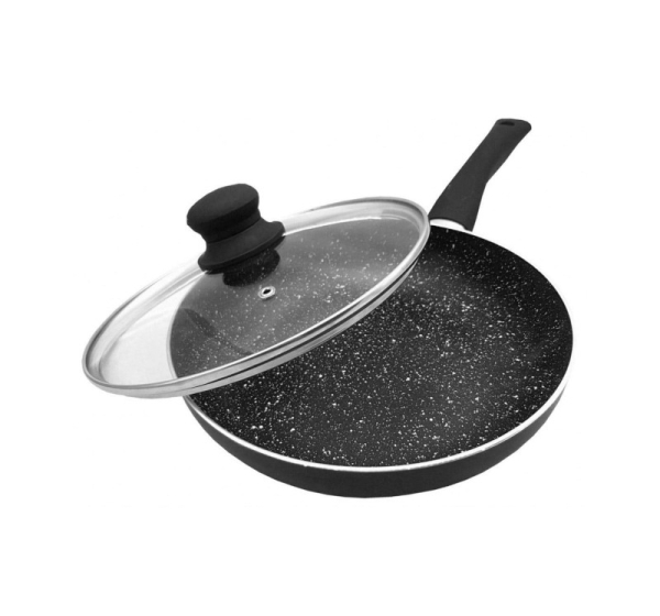Frying pan with lid, aluminum, 22cm, black marble KINGHoff KH 3956