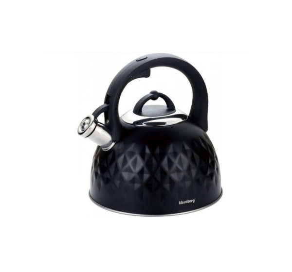 Tējkanna, tradicionālā, tērauda, 3L, melna Klausberg KB7550
