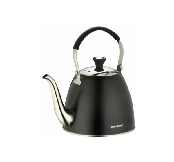 Tējkanna, ar infūziju, 1.1L melns Klausberg KB 7570