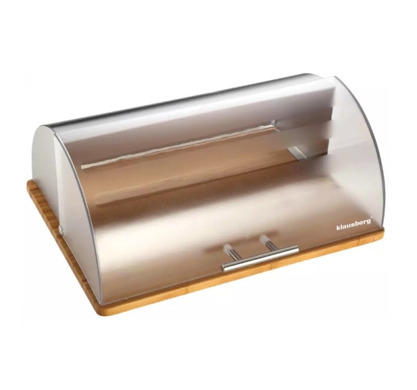 Bread box, steel-acrylic-bamboo Klausberg KB 7096
