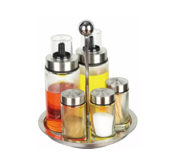 Seasoning set, 6 elements, glass-steel Kinghoff KH 1648