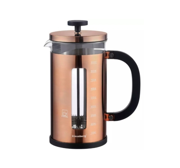 Kafijas/tējas prese, vara krāsā, 1L Klausberg, KB 7740