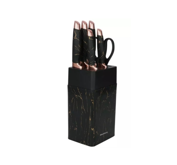 Kitchen knives in stand, set of 7 items, KB 7770 Klausberg