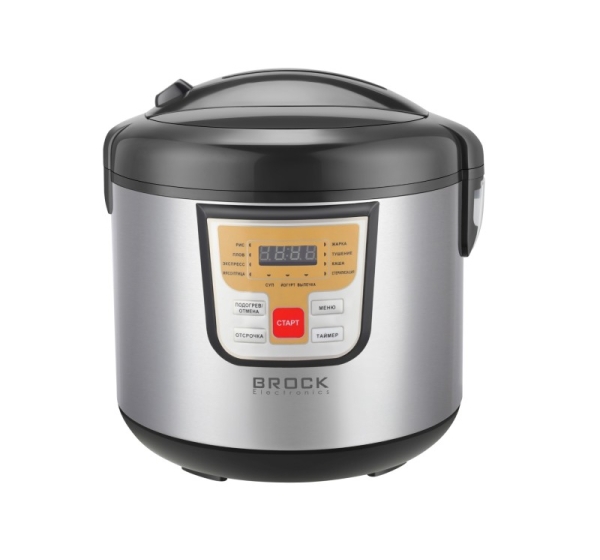 Multicooker BROCK MC 1000 5L, 11 prog. 900W (control panel in Russian)