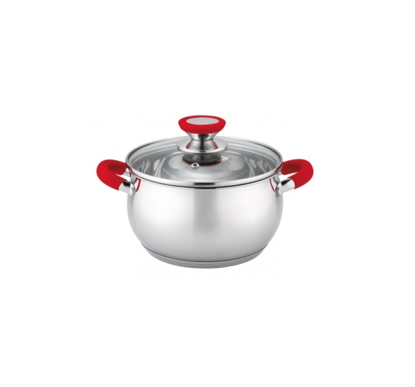 Katls Voltz OV51210N18 18 cm/2.5L sarkani rokturi, nerūsējošais tērauds