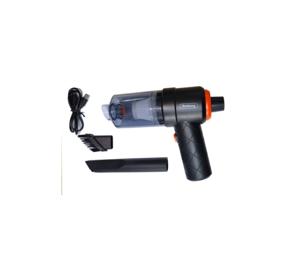 Car vacuum cleaner Rosberg R51001PV, 6W, 0.1l., Rechargeable, Black