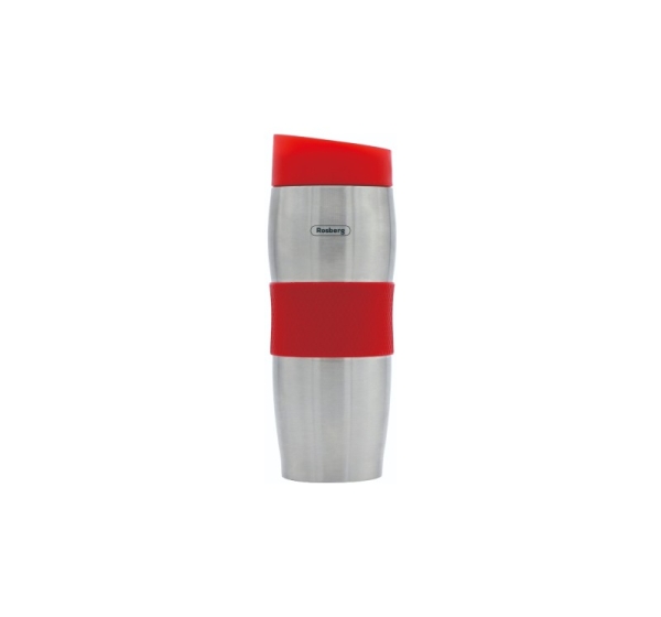 Thermal Mug, 380 ml, Double-Walled, Stainless Steel, Rosberg R52011C