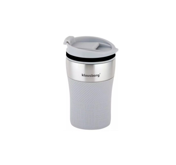 Thermal mug, grey, 280ml Klausberg, KB 7622
